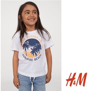 NWT H&M Boys Summer Paradise T-Shirt Top 8-10Y